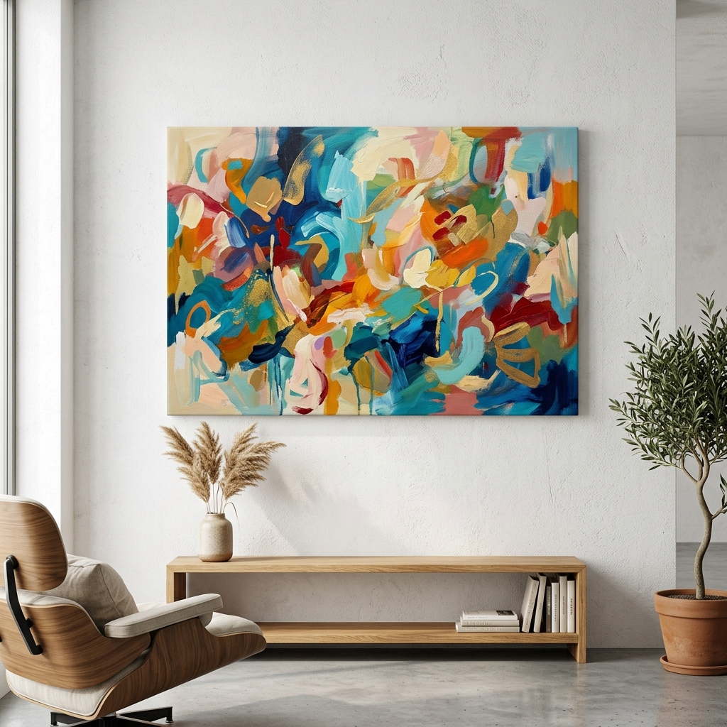 Cuadro canvas de arte abstracto
